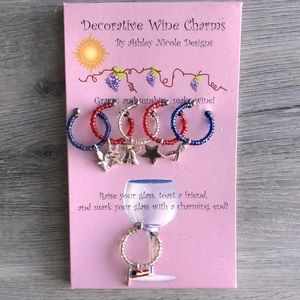 NEW Wine Charms by AshleyNicole Perfect 4 Memorial Day, July 4th.